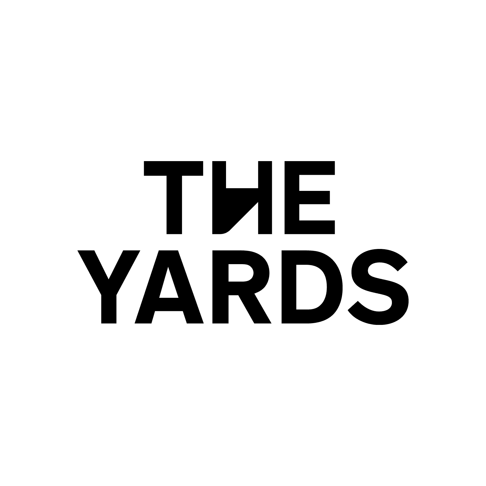 Schwarzes The Yards Logo auf weissem Hintergrund.