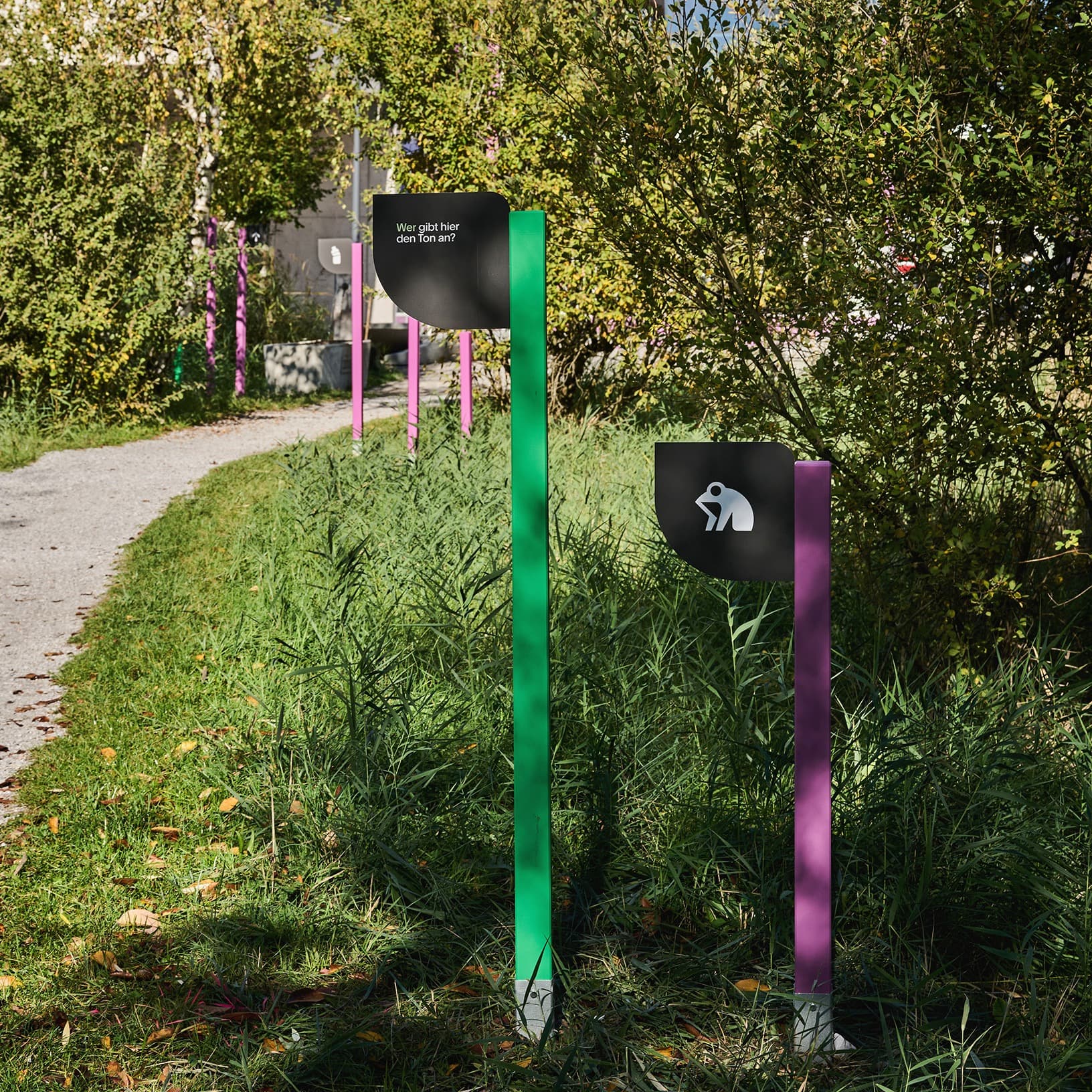 Wissensstation am Naturweg im The Yards Ried